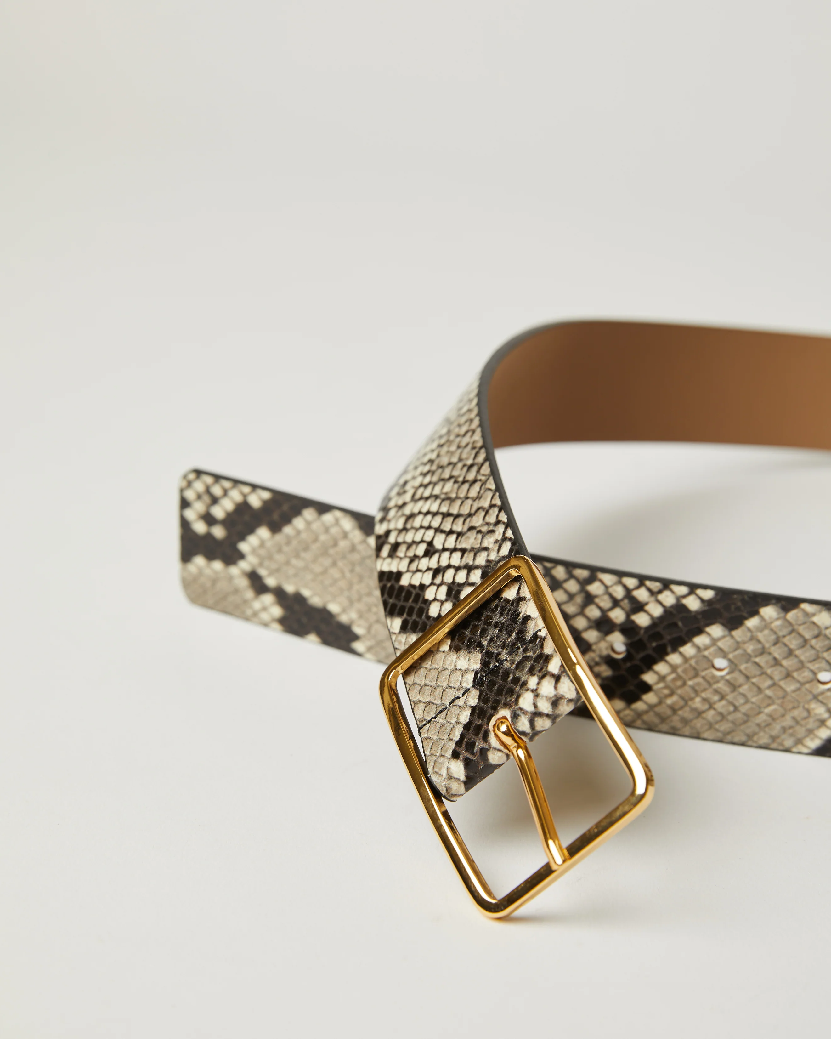 MILLA PYTHON LEATHER BELT - Image 9