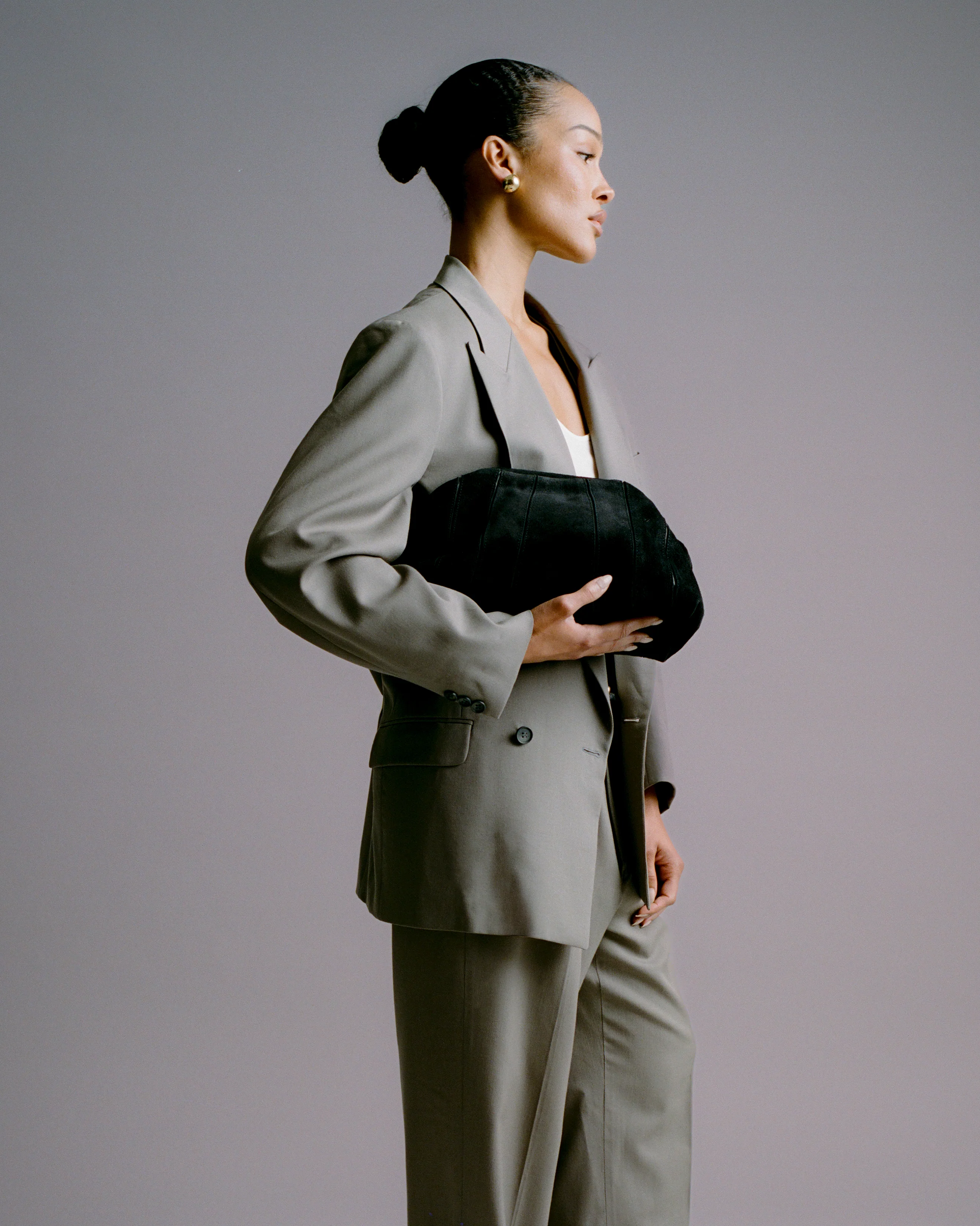 ROWE SUEDE CLUTCH LEATHER BAG - Image 17